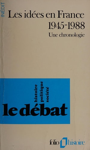 IDEES EN FRANCE 1945 88, de Collectifs | portada del libro