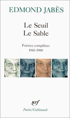 LE SEUIL LE SABLE, de Jabes | portada del libro