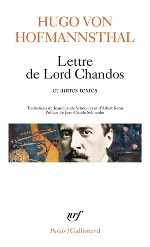 LETTRE DE LORD CHANDOS ET AUTRES TEXTES SUR LA POESIE, de Hofmannsthal | portada del libro
