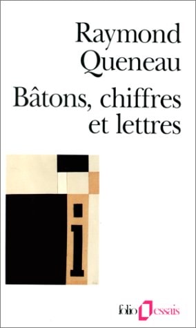 BATONS CHIFFRES ET LETTRES, de Queneau | portada del libro