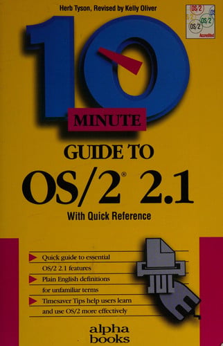 10 MINUTE GUIDE OS/2 2.1, de TYSON | portada del libro