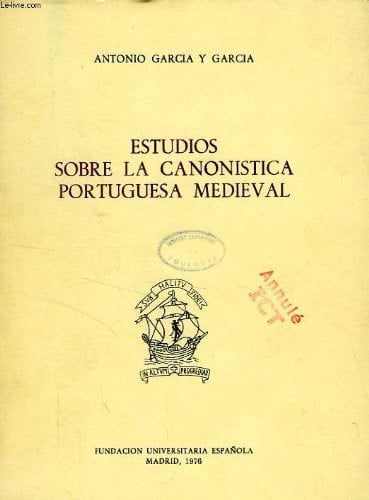 Estudios sobre la canon¡stica portuguesa medieval, de GARCIA Y GARCIA | portada del libro