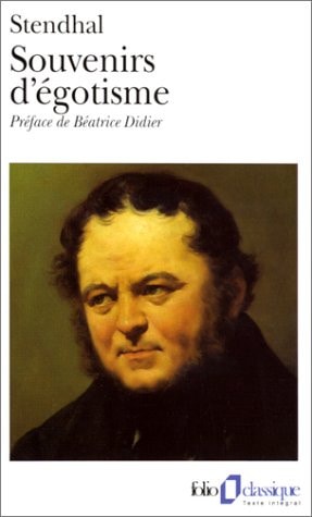 SOUVENIRS D'EGOTISME / PROJETS D'AUTOBIOGRAPHIE /LES PRIVILE, de Stendhal | portada del libro