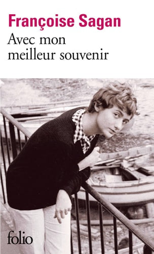 AVEC MON MEILLEUR SOUVENIR, de Françoise Sagan | portada del libro