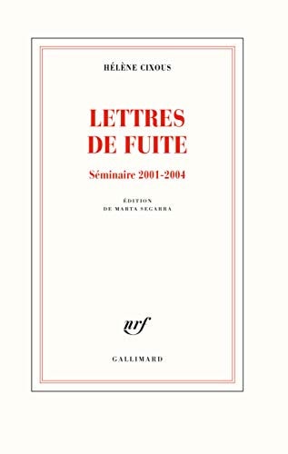 LETTRES DE FUITE, de Hélène Cixous | portada del libro