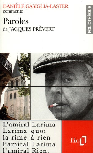 PAROLES DE JACQUES PREVERT ESSAI ET DOSSIER, de Danièle Gasiglia-Laster | portada del libro