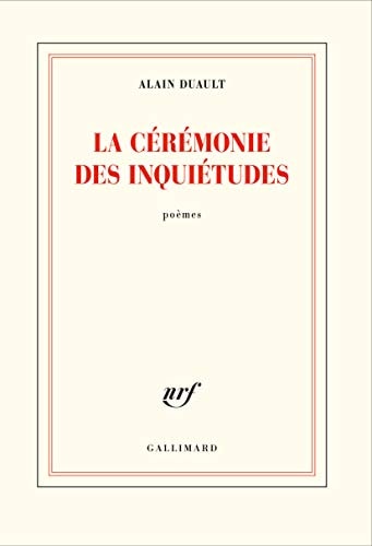 LA CEREMONIE DES INQUIETUDES, de Alain Duault | portada del libro