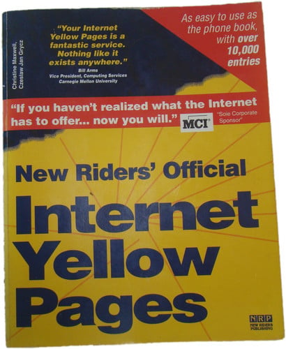 NEW RIDERS´S OFFICIAL INTERNET YELLOW, de MAXWELL | portada del libro