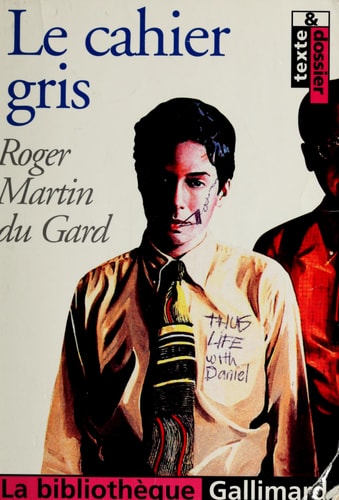 LE CAHIER GRIS, de Roger Martin du Gard | portada del libro
