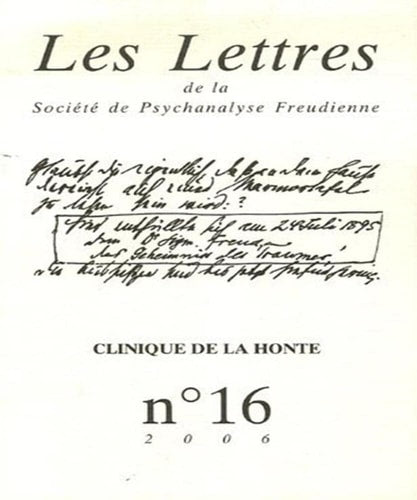 LES LETTRES DE LA SPF N16 CLINIQUE DE LA HON, de Patrick Avrane | portada del libro