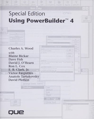 USING POWER BUILDER 4 BK DSK, de WOOD | portada del libro