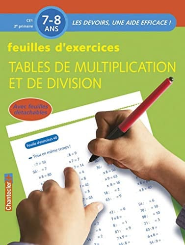 LES DEVOIRS FEUILLES D'EX MULTIPLICATION / DIVISION 7-8 A, de COLLECTIF | portada del libro
