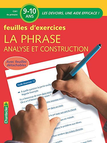 PHRASE ANALYSE ET CONSTRUCTION EXERCICES 9-10 ANS LA, de VERMEULEN M | portada del libro