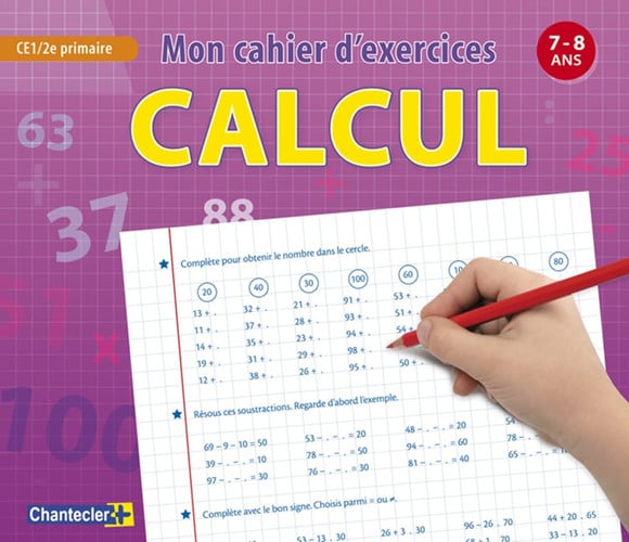CALCUL 7 8 A CE1 ET C2 PRIMAIRE, de CARLIER K | portada del libro