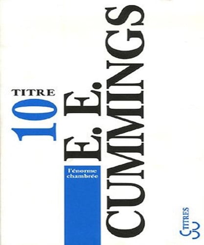 L'ENORME CHAMBREE, de CUMMINGS EE | portada del libro