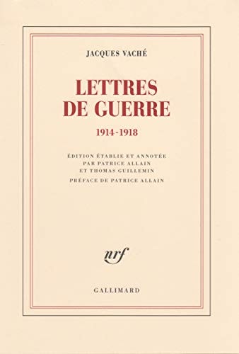 LETTRES DE GUERRE, de Jacques Vaché | portada del libro