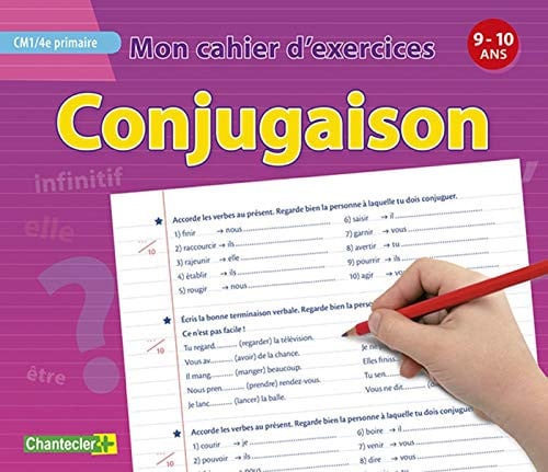 MON CAHIER D EXERCICES CONJUGAISON 9 10 A CM1 4E PRIMAIRE, de COLLECTIF | portada del libro