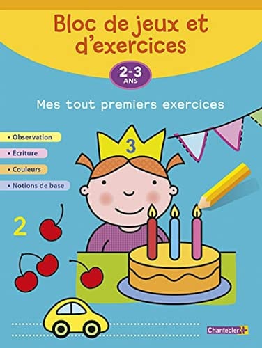 BLOC DE JEUX ET D'EXERCICES MES TOUT PREMIERS EXERCICES 2-3, de COLLECTIF | portada del libro