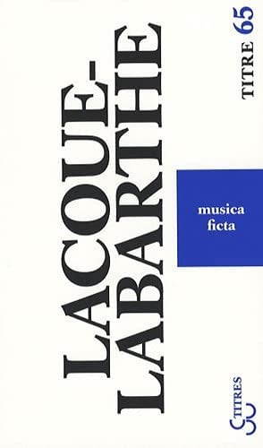 MUSICA FICTAA: FIGURES DE WAGNER, de LACOUE-LARBARTH | portada del libro