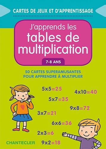 J'APPRENDS LES TABLES DE MULTIPLICATION 7-8 ANS, de COLLECTIF | portada del libro