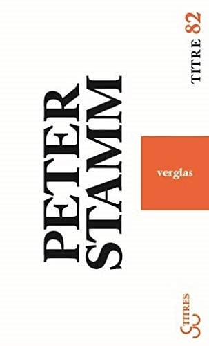 VERGLAS, de STAMM PETER | portada del libro