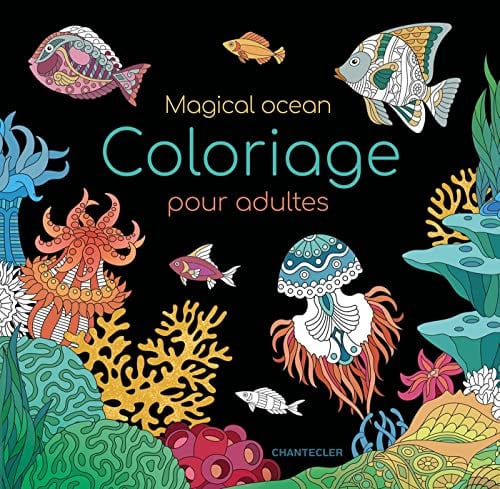 MAGICAL OCEAN COLORIAGE POUR ADULTES, de COLLECTIF | portada del libro