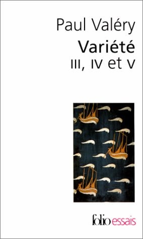 VARIETE III IV ET V, de Paul Valéry | portada del libro