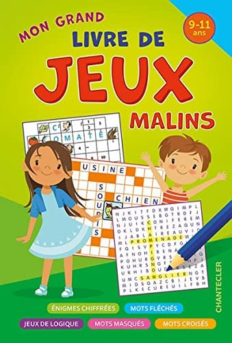 MON GRAND LIVRE DE JEUX MALINS 9-11 A, de COLLECTIF | portada del libro
