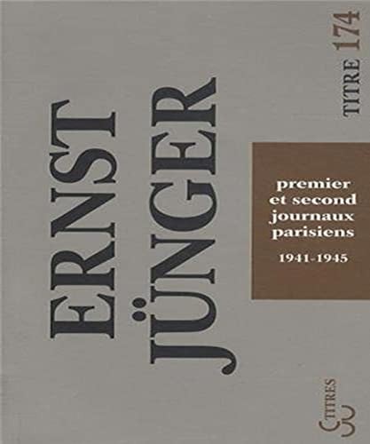 PREMIER ET SECOND JOURNAUX PARISIENS 1941-1945, de JUNGER ERNST | portada del libro