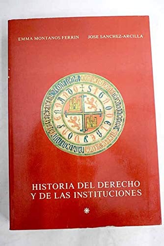Historia del derecho y de las instituciones. (T.1), de MONTANOS FERRIN | portada del libro
