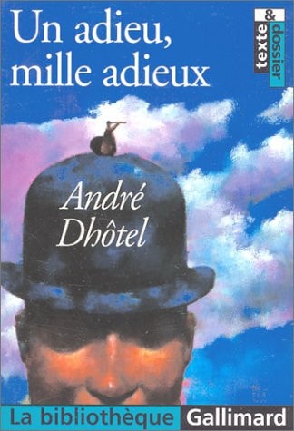 UN ADIEU MILLE ADIEUX, de André Dhôtel | portada del libro