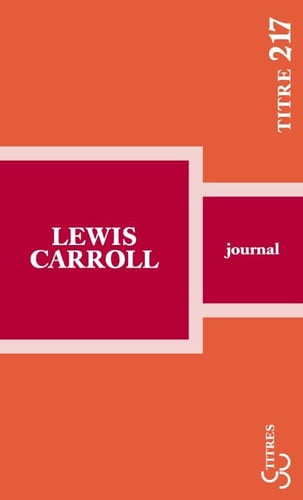 JOURNAL, de CARROLL LEWIS | portada del libro