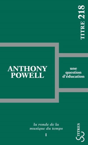 UNE QUESTION D'EDUCATION, de POWELL ANTHONY | portada del libro