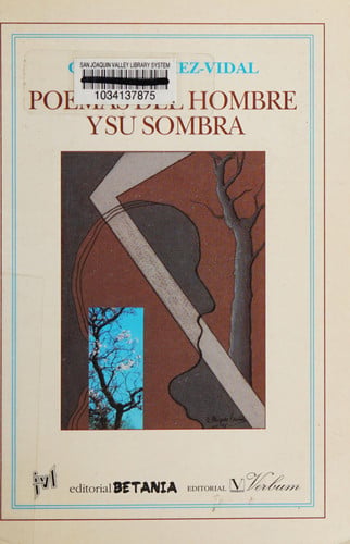 Poemas del hombre y su sombra, de Gómez Vidal | portada del libro
