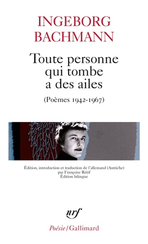 TOUTE PERSONNE QUI TOMBE A DES AILES, de Ingeborg Bachmann | portada del libro