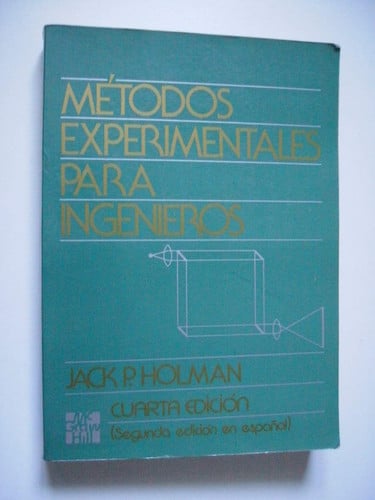 METODOS EXP.INGENIEROS 2A.ED., de HOLMAN | portada del libro
