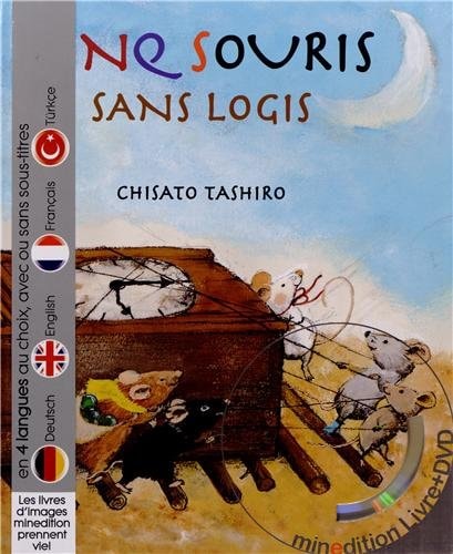 CINQ SOURIS SANS LOGIS LIVRE AVEC DVD, de Chisato Tashiro | portada del libro