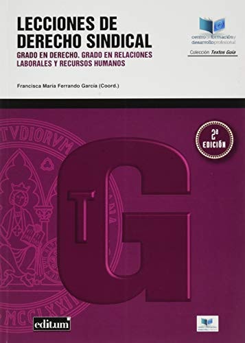 Lecciones de Derecho Sindical. 2ª Ed, de FERRANDO GARCÍA | portada del libro