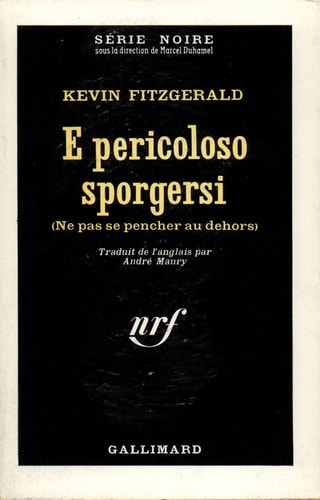 E PERICOLOSO SPORGERSI, de Kevin Fitzgerald | portada del libro