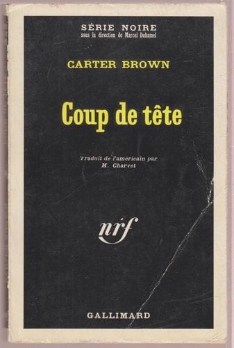 COUP DE TETE, de Brown | portada del libro