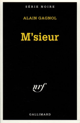 M'SIEUR, de Alain Gagnol | portada del libro