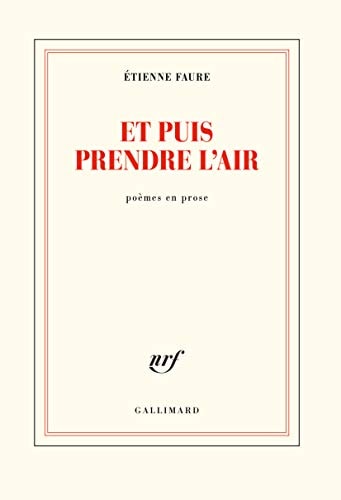 ET PUIS PRENDRE L'AIR, de Étienne Faure | portada del libro