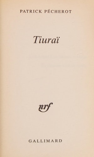 TIURAI, de Patrick Pécherot | portada del libro