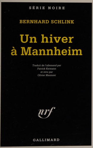UN HIVER A MANNHEIM, de Bernhard Schlink | portada del libro