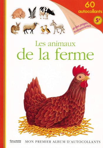 LES ANIMAUX DE LA FERME, de Delphine Gravier | portada del libro