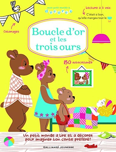 MPM A DECORER BOUCLE D'OR ET LES TROIS OURS, de Jakob et Wilhelm Grimm | portada del libro