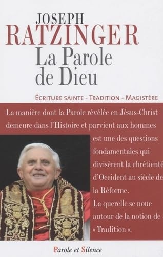 PAROLE DE DIEU, de Benoît XVI | portada del libro