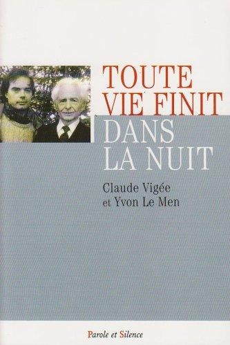 TOUTE VIE FINIT DANS LA NUIT, de Claude Vigée | portada del libro
