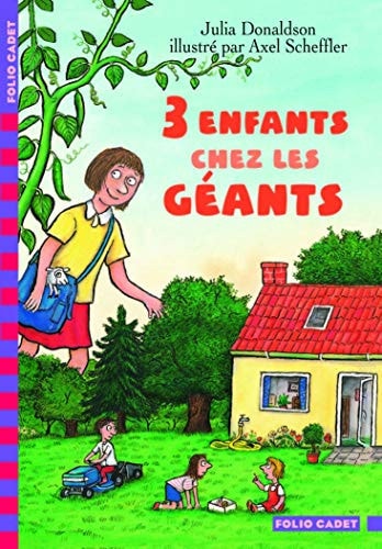 TROIS ENFANTS CHEZ LES GEANTS, de Julia Donaldson | portada del libro