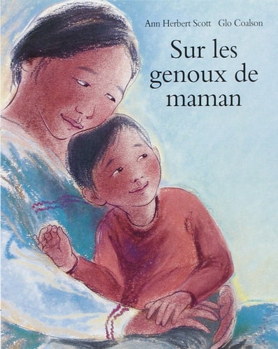 UR LES GENOUX DE MAMAN, de Ann Herbert Scott | portada del libro